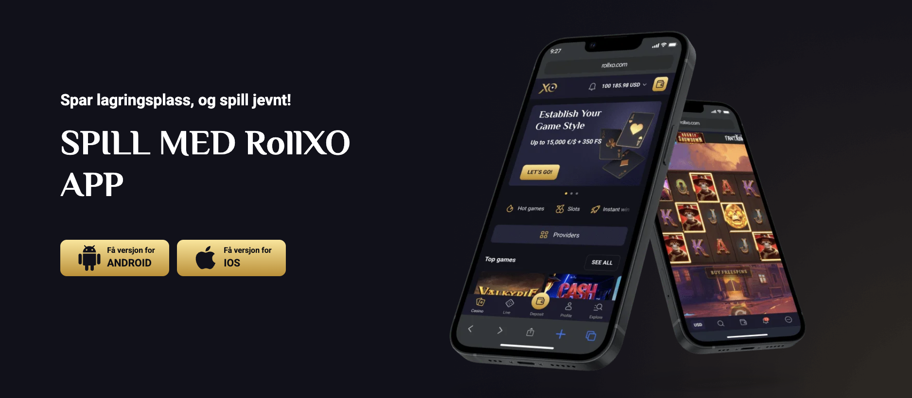 RollXO Casino Bordspill med live dealere i Norge